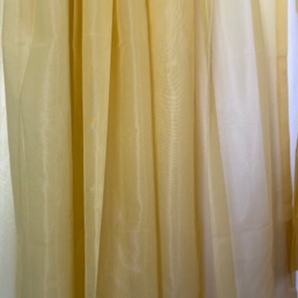 Everton Sheer Curtains Golden Rod Set Of 4 Pocket Panels - Picture 9 of 9